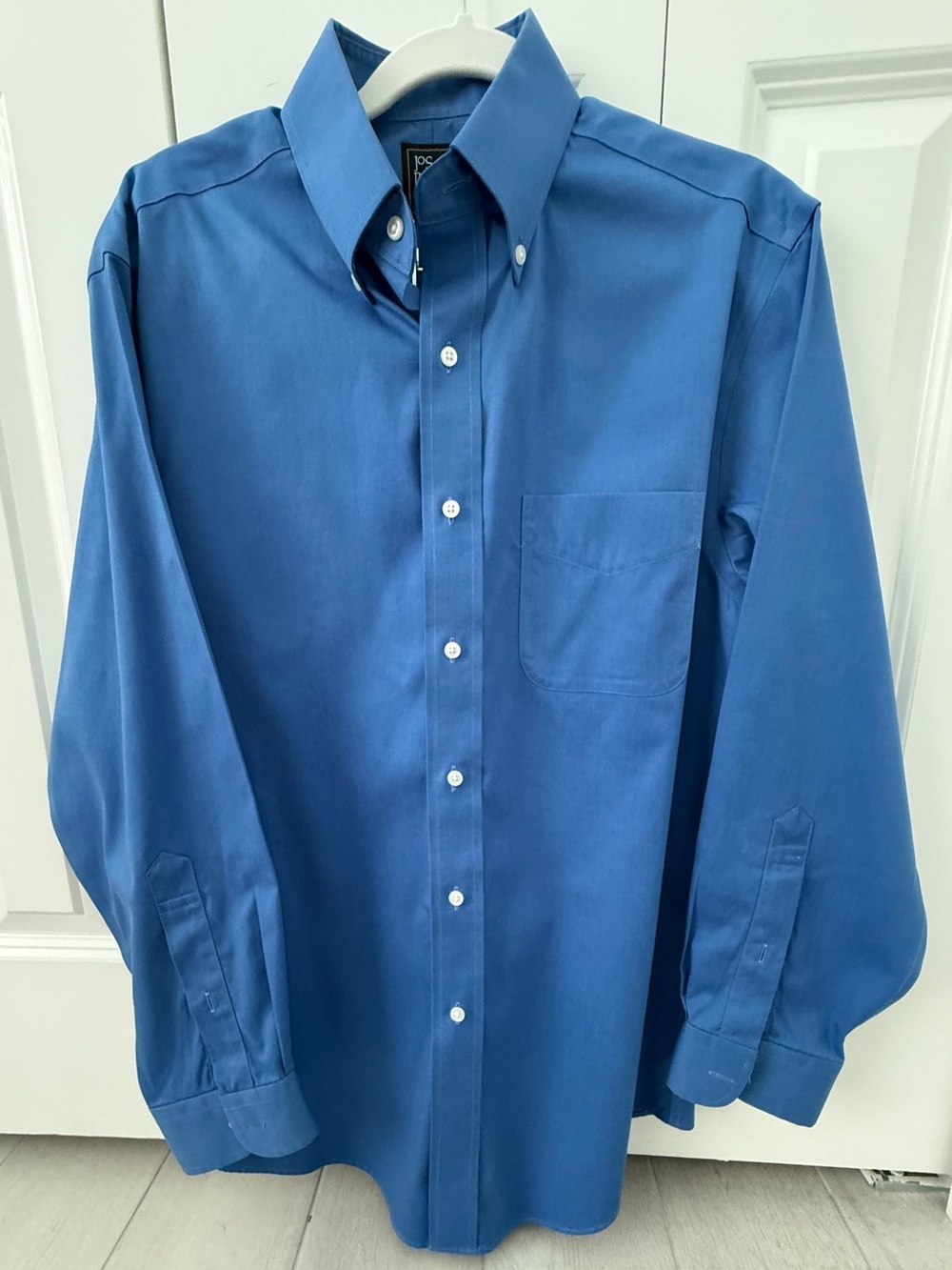 Jos. A. Bank Classic Blue Long-Sleeve Button-Down Shirt - Men's